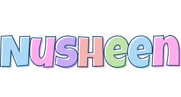 Nusheen pastel logo