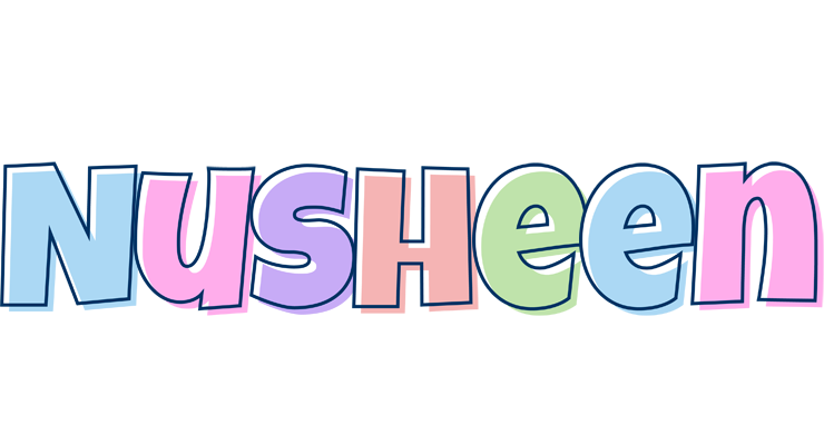 Nusheen pastel logo