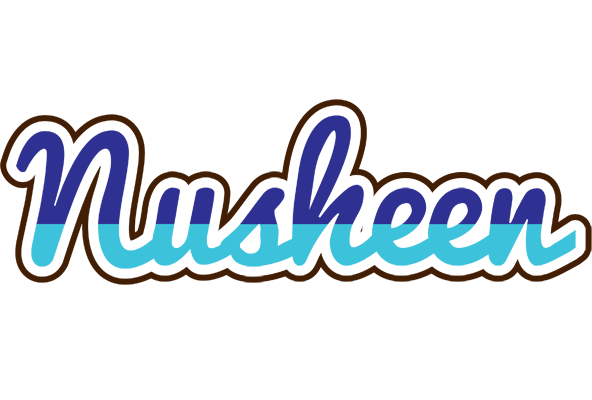 Nusheen raining logo
