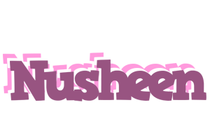 Nusheen relaxing logo