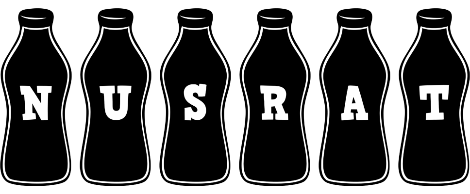 Nusrat bottle logo
