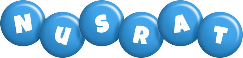 Nusrat candy-blue logo