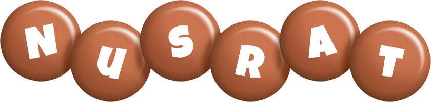 Nusrat candy-brown logo