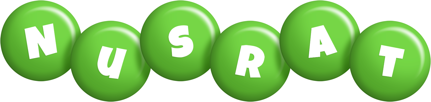 Nusrat candy-green logo