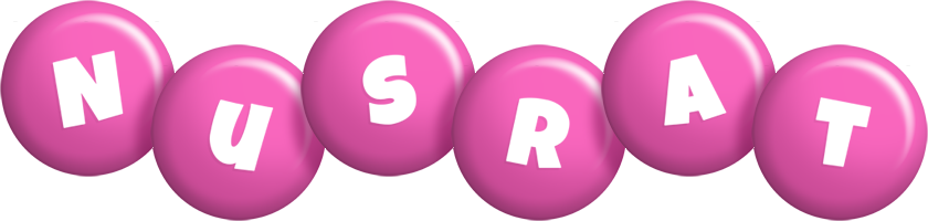 Nusrat candy-pink logo