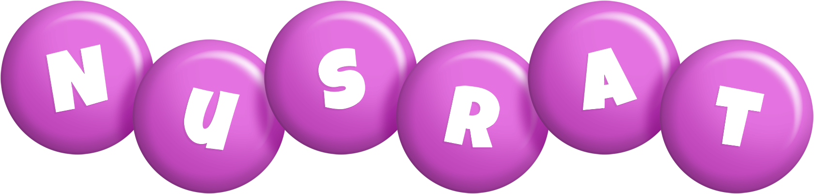 Nusrat candy-purple logo
