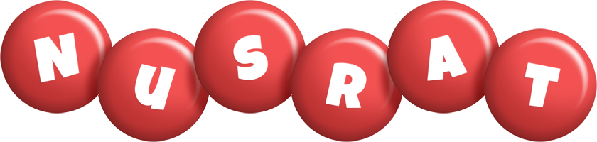 Nusrat candy-red logo