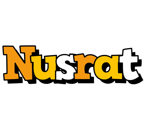 Nusrat cartoon logo