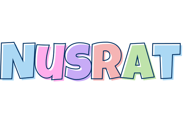 Nusrat pastel logo