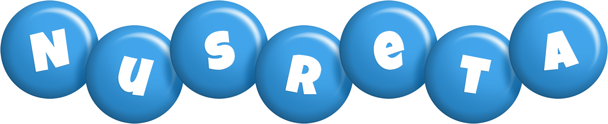 Nusreta candy-blue logo