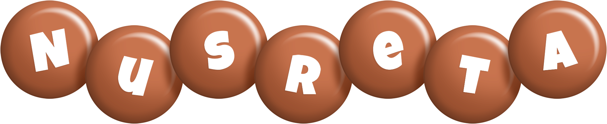 Nusreta candy-brown logo