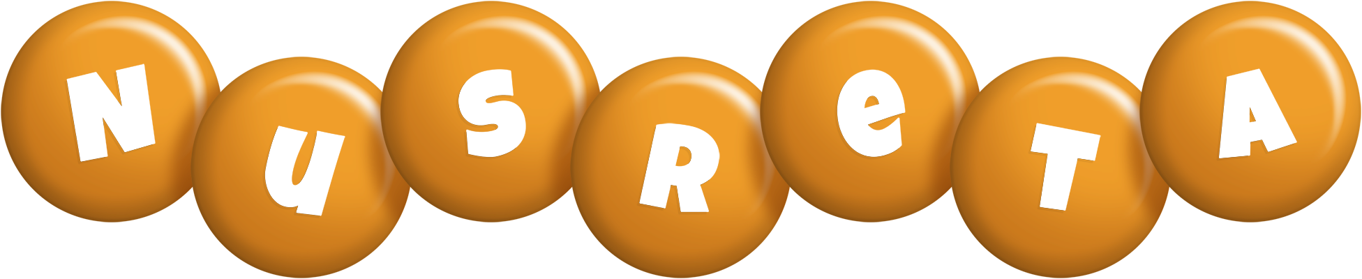 Nusreta candy-orange logo