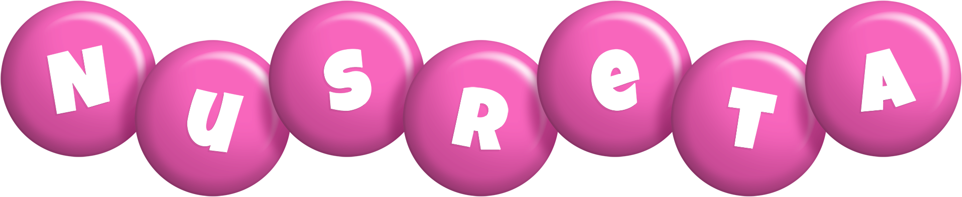 Nusreta candy-pink logo