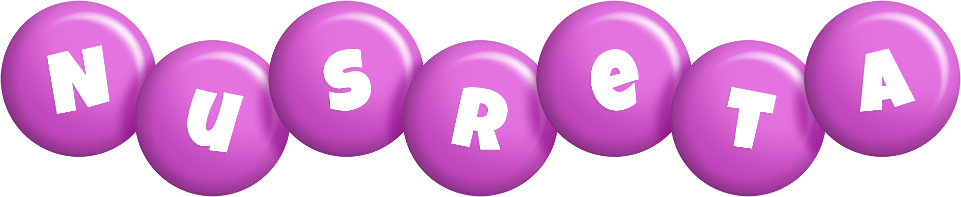 Nusreta candy-purple logo