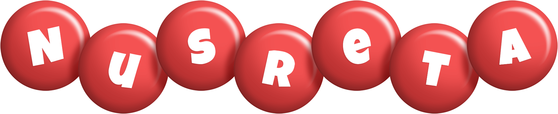 Nusreta candy-red logo