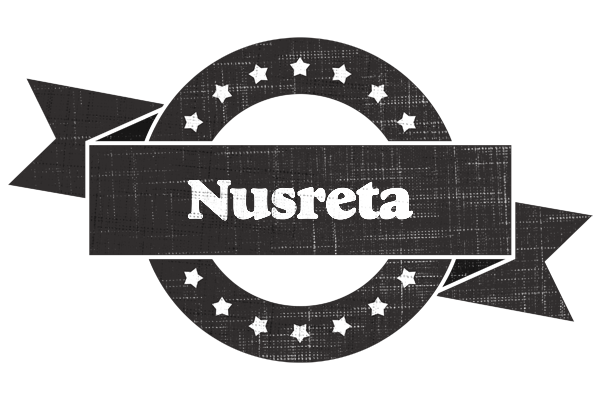 Nusreta grunge logo