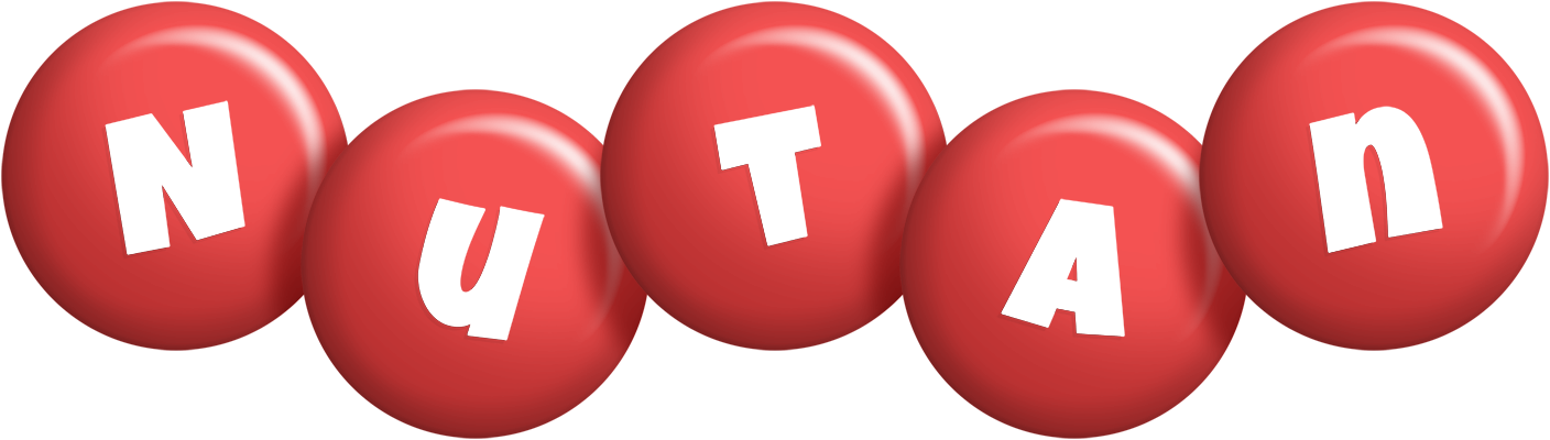 Nutan candy-red logo