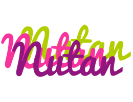 Nutan flowers logo