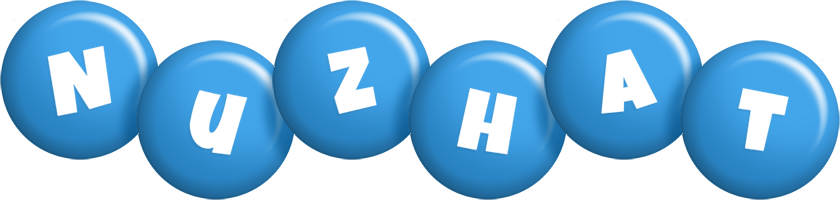 Nuzhat candy-blue logo