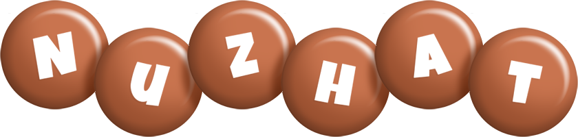 Nuzhat candy-brown logo