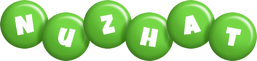 Nuzhat candy-green logo