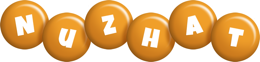 Nuzhat candy-orange logo