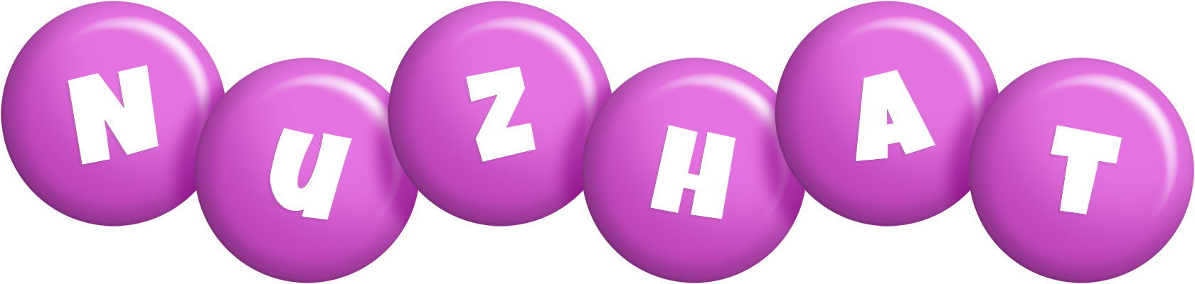 Nuzhat candy-purple logo