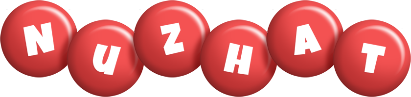 Nuzhat candy-red logo