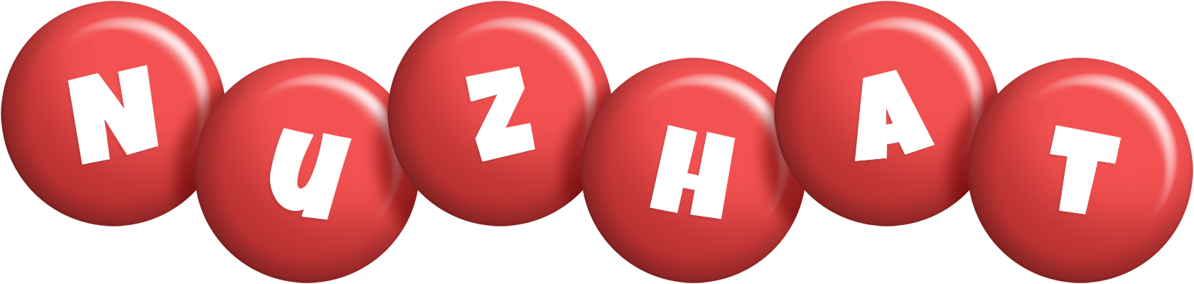 Nuzhat candy-red logo
