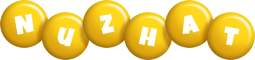 Nuzhat candy-yellow logo