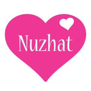 Nuzhat love-heart logo
