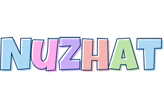 Nuzhat pastel logo