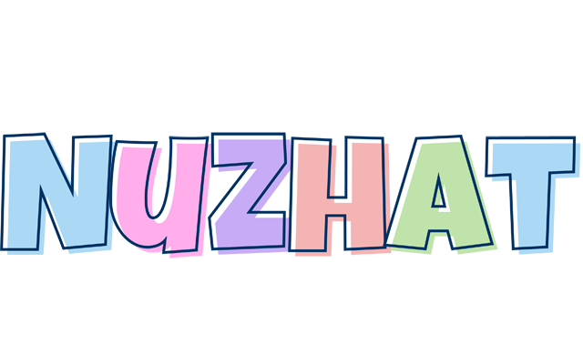 Nuzhat pastel logo