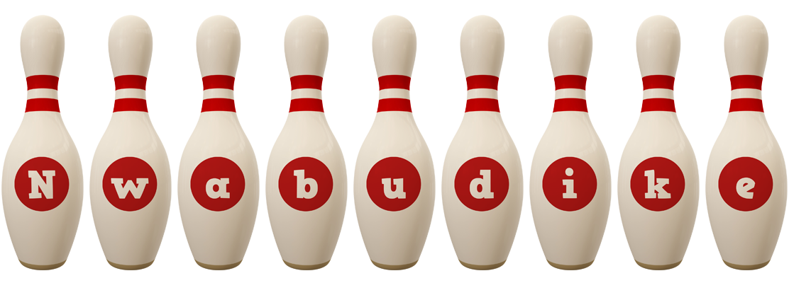 Nwabudike bowling-pin logo