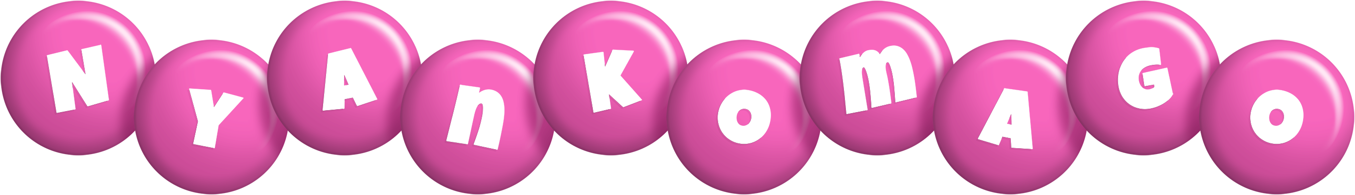 Nyankomago candy-pink logo