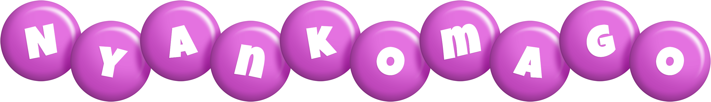 Nyankomago candy-purple logo
