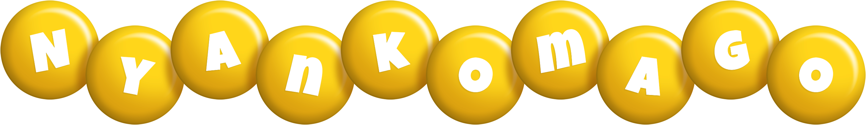 Nyankomago candy-yellow logo