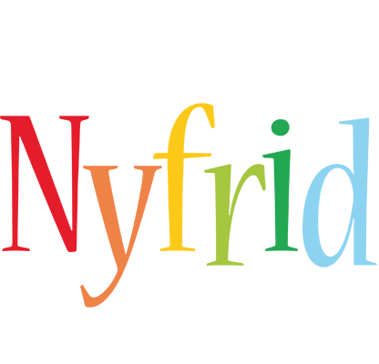 Nyfrid birthday logo