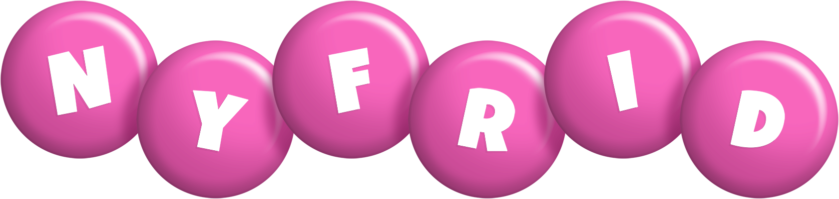 Nyfrid candy-pink logo