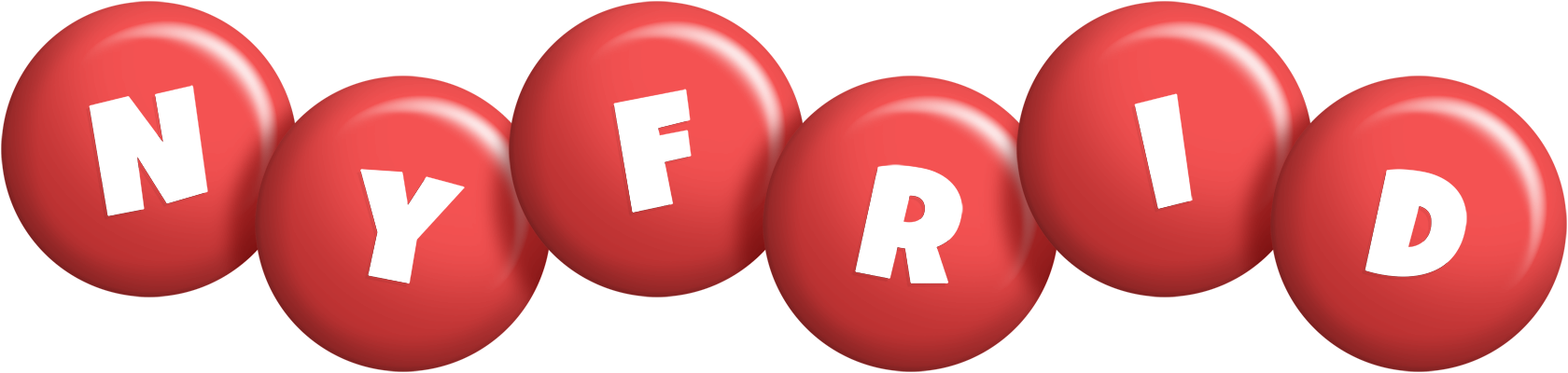 Nyfrid candy-red logo