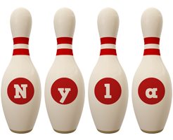Nyla bowling-pin logo