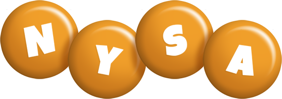 Nysa candy-orange logo