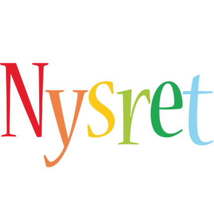 Nysret birthday logo