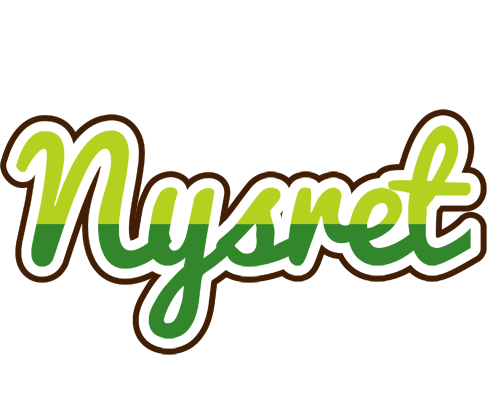 Nysret golfing logo