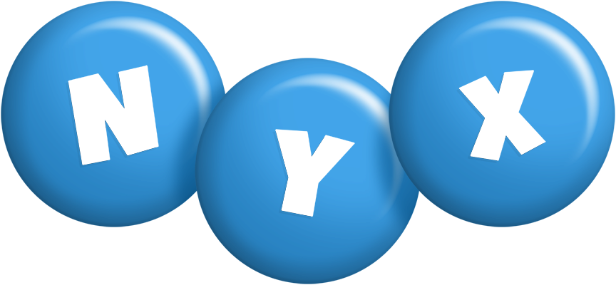 Nyx candy-blue logo