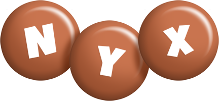 Nyx candy-brown logo