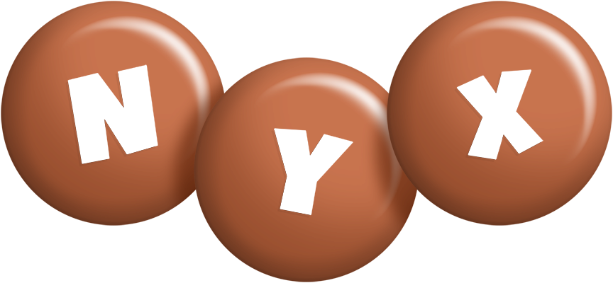 Nyx candy-brown logo