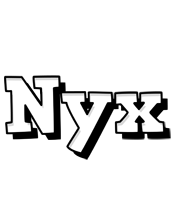 Nyx snowing logo