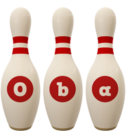 Oba bowling-pin logo