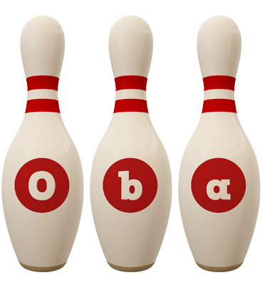 Oba bowling-pin logo